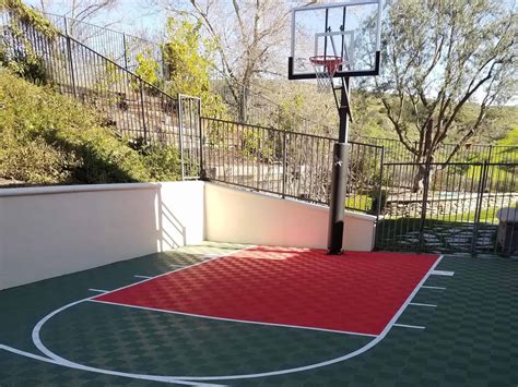 Backyard Basketball Court Flooring - ModuTile - Outdoor Sport Tiles