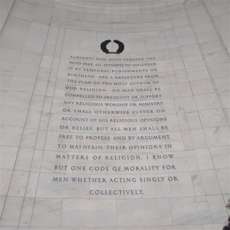 Quote at Thomas Jefferson Memorial Editorial Photo - Image of memorial ...