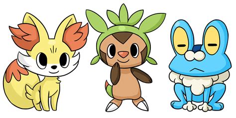 Kalos Starters by ChibiTigre on DeviantArt