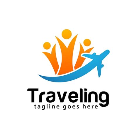 Premium Vector | Go traveling logo design template