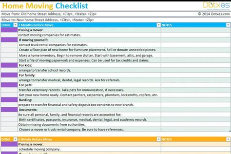 Office Move Project Plan Template Lovely Home Moving Checklist Template ...