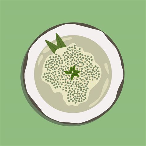 Bubur Kacang Hijau. Javanese dessert porridge of mung beans with ...