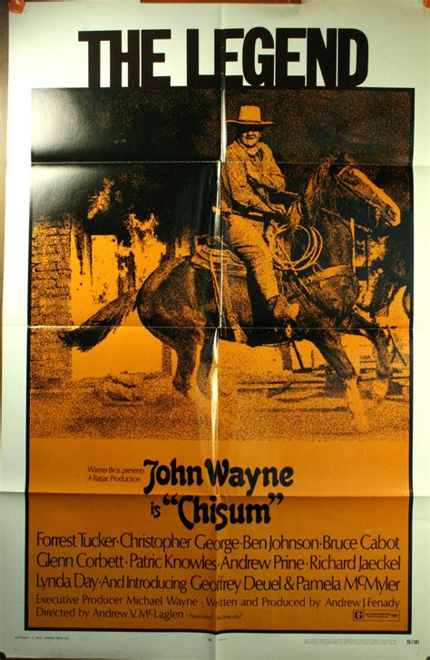 CHISUM, 1970 John Wayne Movie Poster