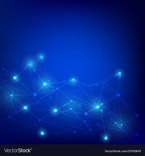 Technology web pattern blue background Royalty Free Vector