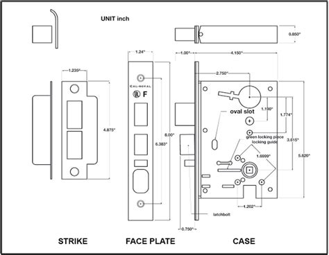 Schlage Mortise Lock Parts Diagram