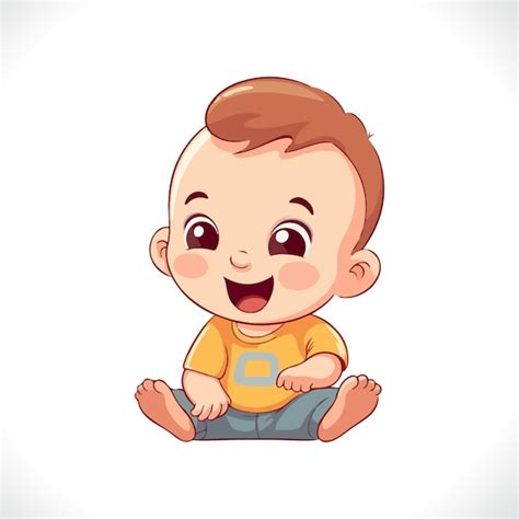 Premium Vector | Cute Baby Boy Cartoon Vector Illustration