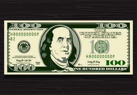 100 Dollar Bill Vector 141141 Vector Art at Vecteezy