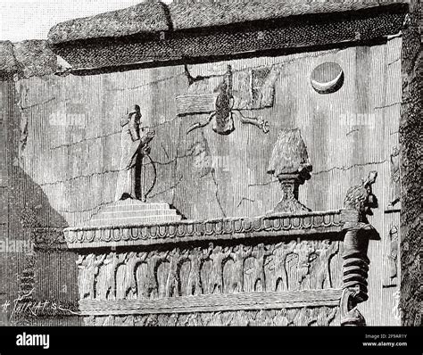 Bas-relief Tomb of Darius II, Naqsh E Rostam, Persepolis. World ...