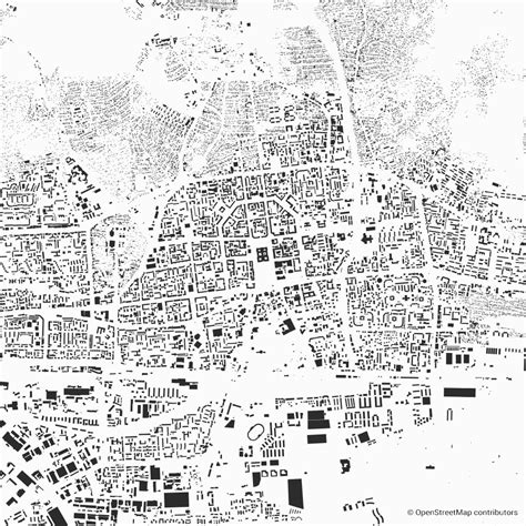 Ulaanbaatar figure-ground diagram & city map FIGUREGROUNDS