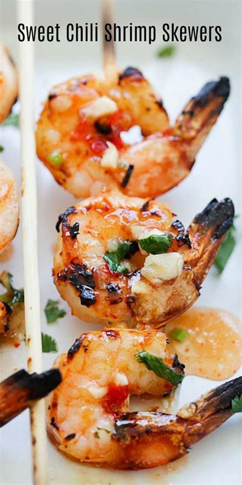 Grilled Sweet Chili Shrimp Skewers