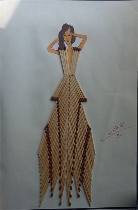 Matchstick art | Fashion design patterns, Match stick art, Fashion ...