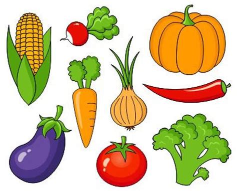 Fruits and Vegetables Clip Art Collection, Clipart Bundle Instant ...