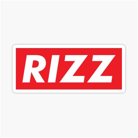 "RIZZ" Sticker for Sale by memesupreme95 | Redbubble