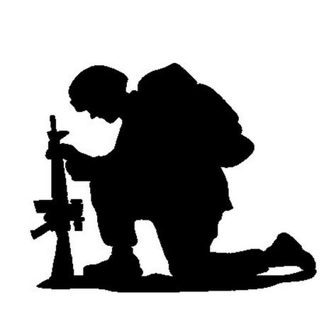 900x900 Soldier Praying Silhouette â€“ 101 Clip Art | Soldier ...