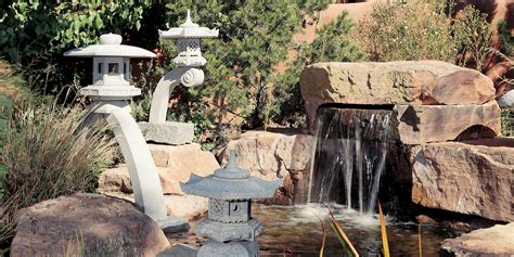 Japanese Garden - Stone Lanterns & Tsukubai Basins - Stone Forest