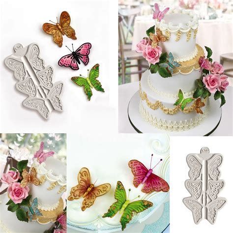 Butterfly Fondant Silicone Cake Mold Cake Decorating Tools Silicone ...