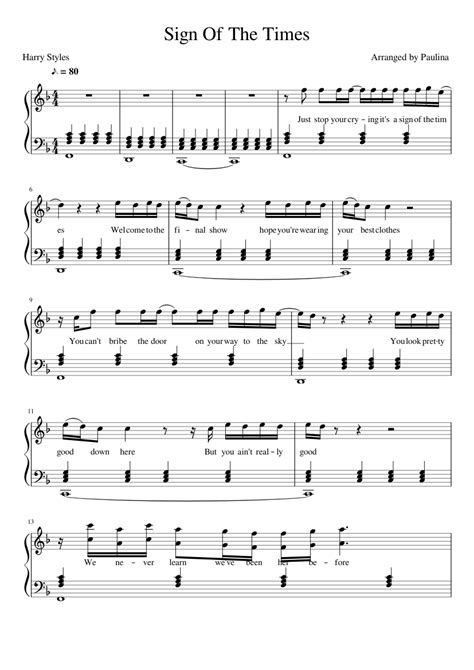 Harry Styles Golden Sheet Music Notes, Chords Download Printable Piano ...