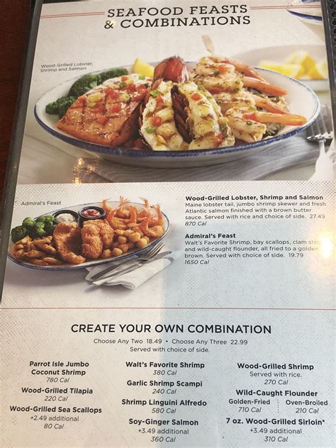 Red Lobster menu with prices – SLC menu