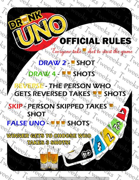 Uno Rules Printable