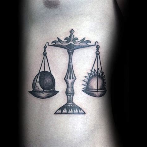 Traditional Balance Scale Tattoo