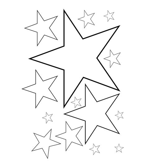 Get Star Coloring Pages For Kids PNG - Color Pages Collection