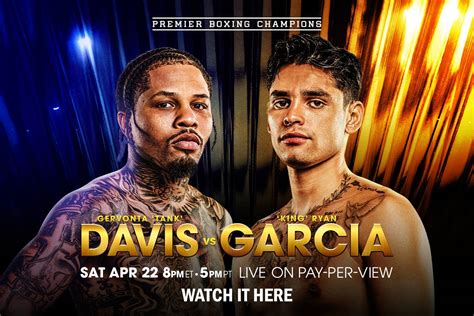 Premier Boxing Champions: Gervonta 'Tank' Davis vs 'King' Ryan Garcia ...