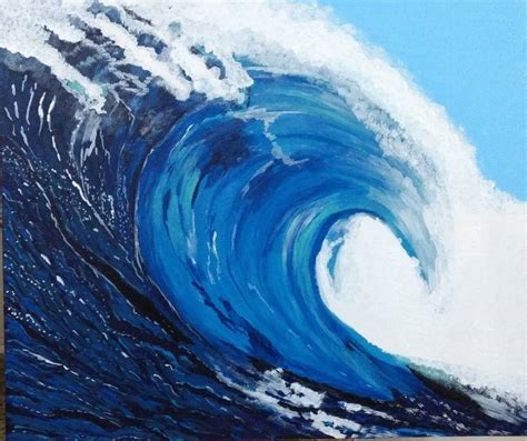 Ocean waves Painting by Aishwarya Savley | Saatchi Art