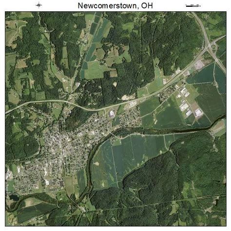 Aerial Photography Map of Newcomerstown, OH Ohio