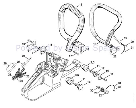 MS 260 C 260C Stihl Chainsaw Illustrated Parts List Diagram Manual IPL ...