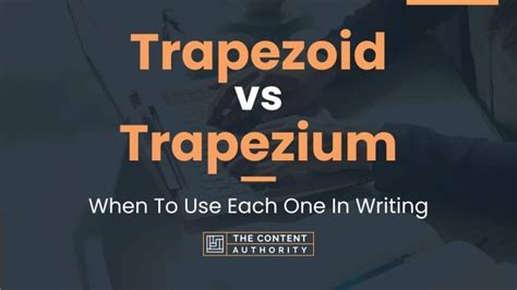 Trapezoid vs Trapezium: When To Use Each One In Writing