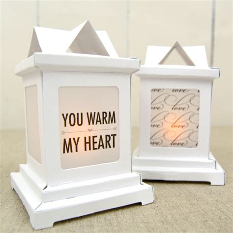 DIY Love-Themed Paper Wedding Lanterns - Happy Hour Projects