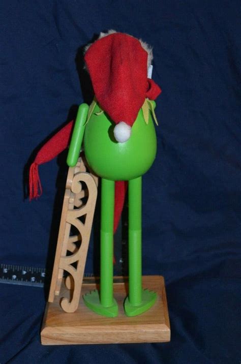 JIM HENSON MUPPETS KERMIT THE FROG NUTCRACKER SLEIGH 12.5” KURT S ...