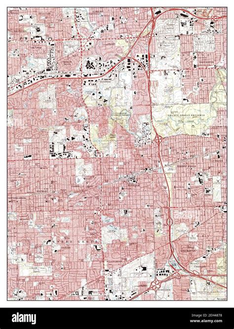 Hinsdale, Illinois, map 1993, 1:24000, United States of America by ...