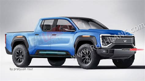 Mahindra Electric Pickup Truck Render - Based On New Design Language