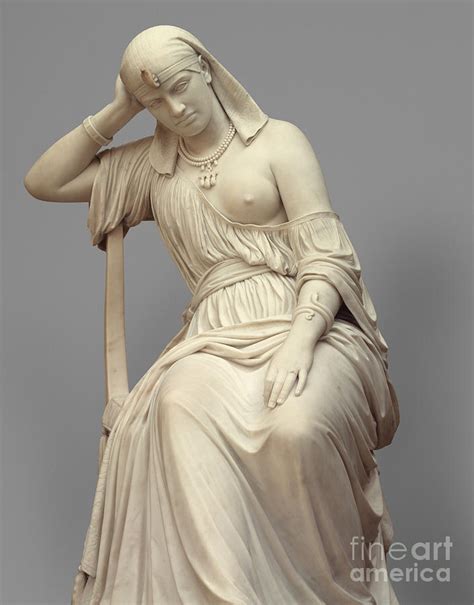 Cleopatra, marble Sculpture by William Wetmore Story - Fine Art America