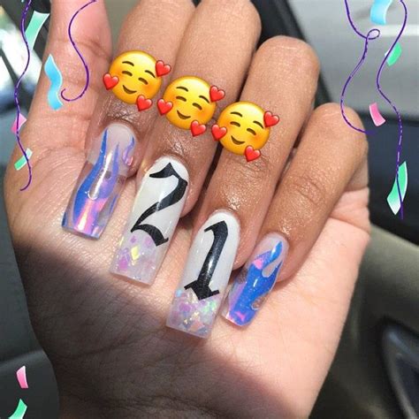 Flame Nail Decals | Etsy | Flame nail, Best acrylic nails, 21st ...