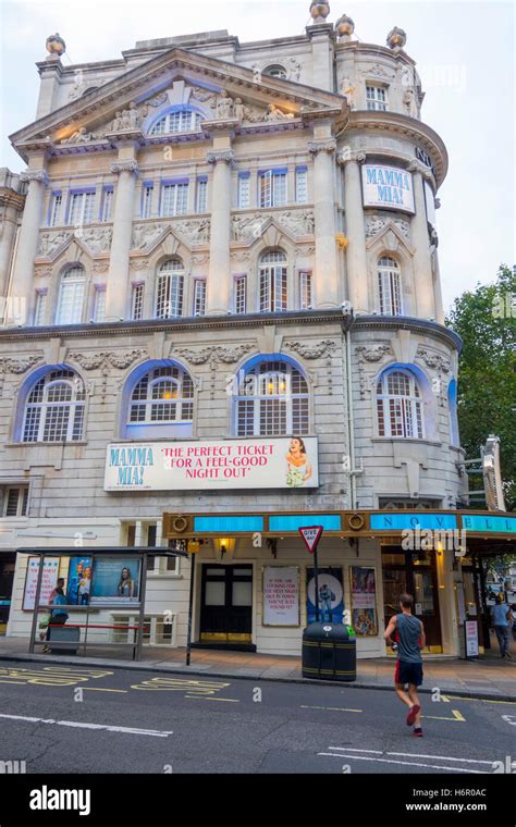 Novello Theatre in London - Mamma Mia Musical Stock Photo - Alamy