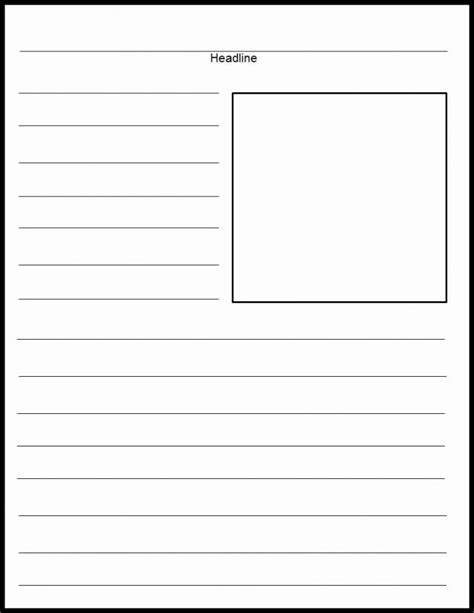 Blank Newspaper Template Printable