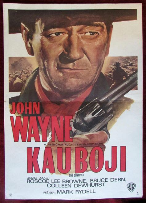 1972 Original Movie Vintage Poster The Cowboys John Wayne Western ...