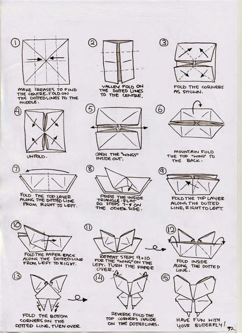 Easy Printable Origami Instructions