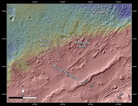 Topographical Map Of Mars