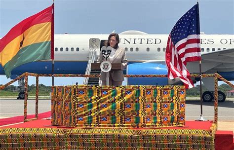 US VP Kamala Harris lands in Ghana to commence three-day state visit ...