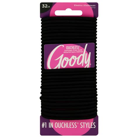 Save on Goody Ouchless Elastic Hair Ties Black Order Online Delivery ...