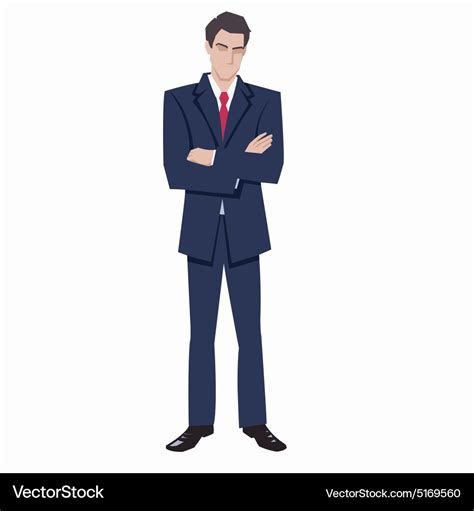 Man in a business suit Royalty Free Vector Image