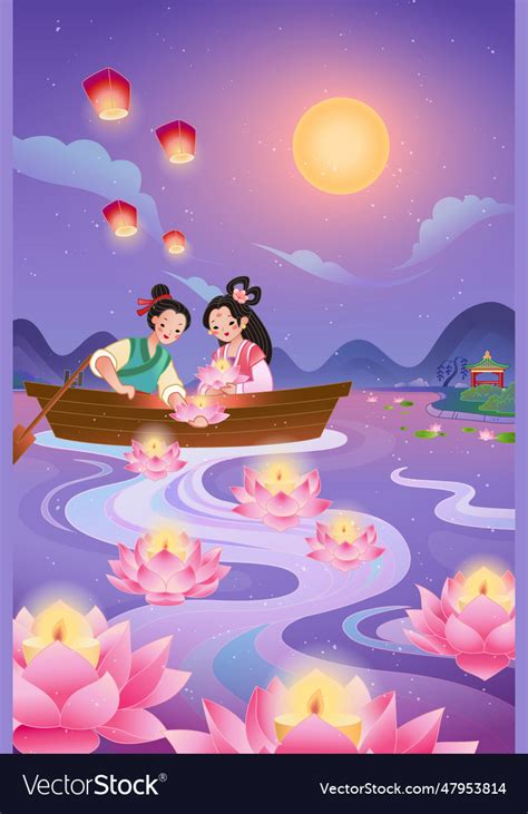 Qixi festival banner Royalty Free Vector Image