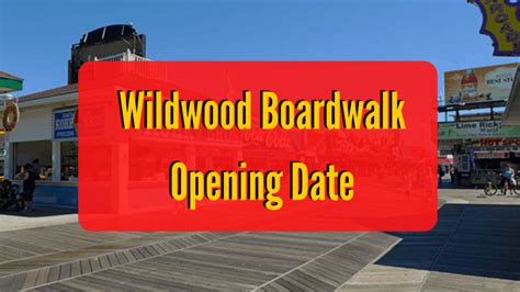 Wildwood Boardwalk Opening Date Announced - Wildwood Video Archive