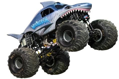 Monster Truck Shark Design Off-Road Stunt Performance PNG Cutout | PNG All