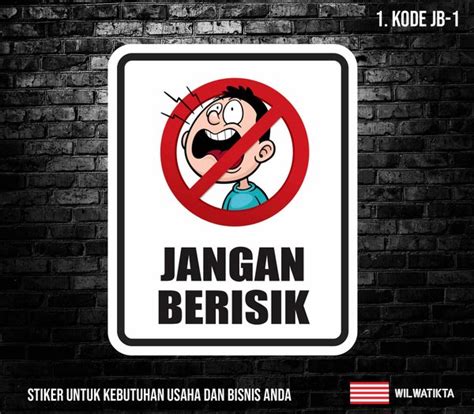 Jual Sticker Harap Tenang Jangan berisik di Lapak Tokopin Medan | Bukalapak