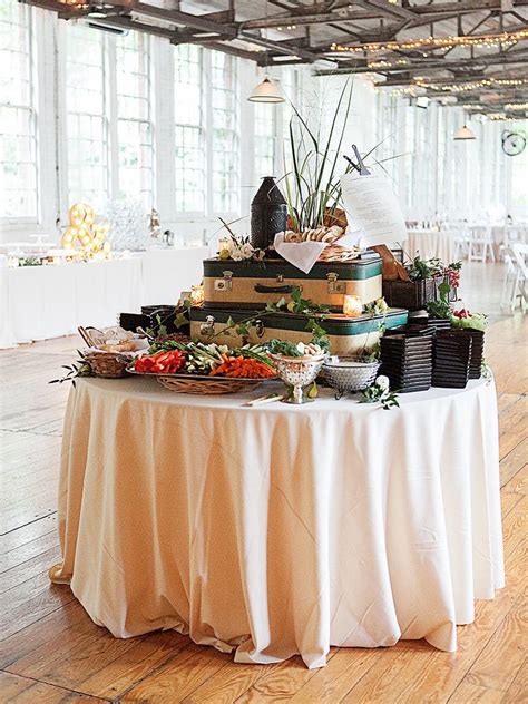 15 Wedding Buffets to Inspire Your Menu | Wedding buffet, Outdoor ...