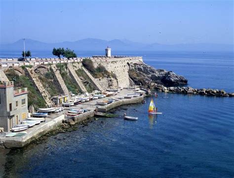 Piombino, an headland facing the Tuscan Archipelago.